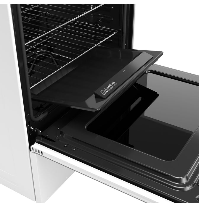 GE ENERGY STAR 30" Free-Standing Electric Convection Range with No Preheat Air Fry and EasyWash Oven Tray GRF600AVWW - FAMSA Furniture (TX)