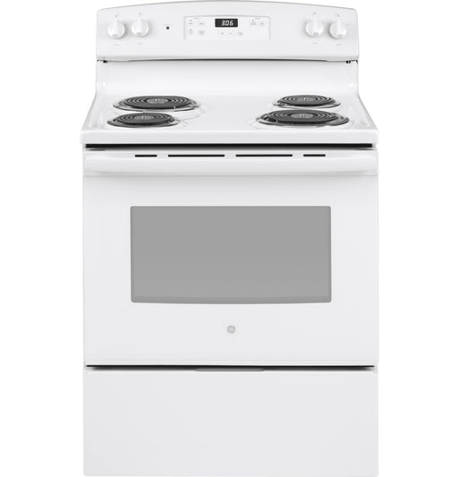 GE 30" White Free Standing Electric Range - FAMSA Furniture (TX)