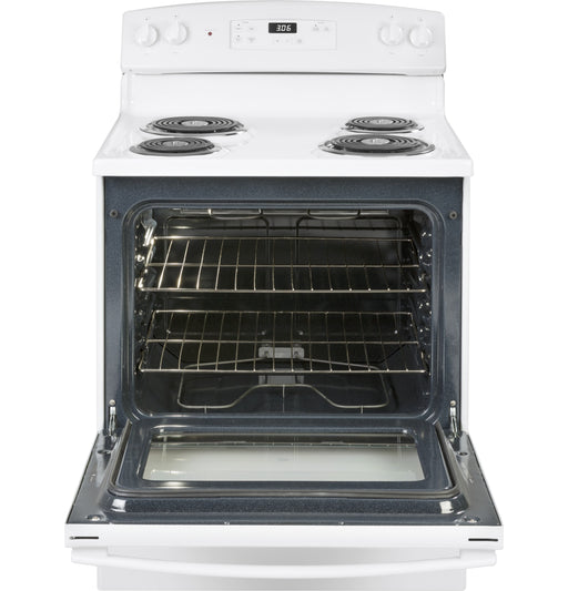 GE 30" White Free Standing Electric Range - FAMSA Furniture (TX)