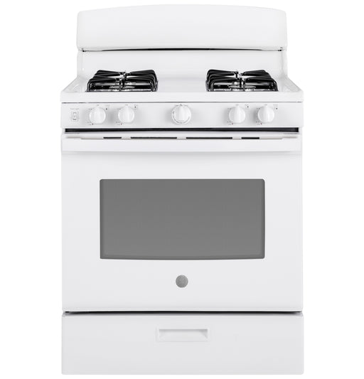 GE 30" White Free Standing Gas Range - FAMSA Furniture (TX)