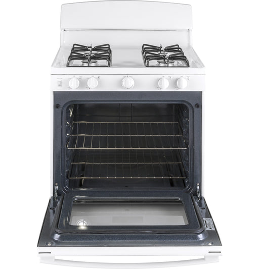 GE 30" White Free Standing Gas Range - FAMSA Furniture (TX)
