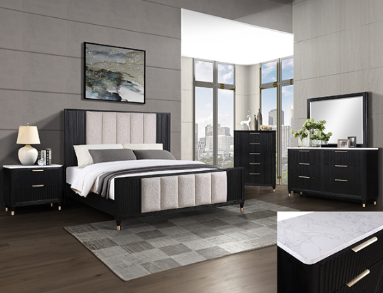 6PC KING BEDROOM SET KARA - FAMSA Furniture (TX)