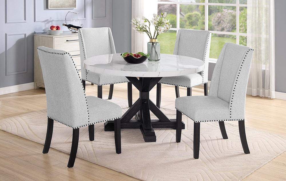 5PC DINING SET FAUX MARBLE - FAMSA Furniture (TX)