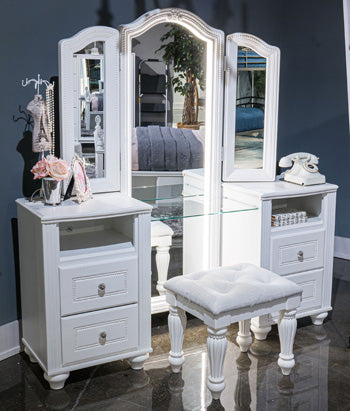 Kozlani Vanity with Mirror - FAMSA Furniture (TX)