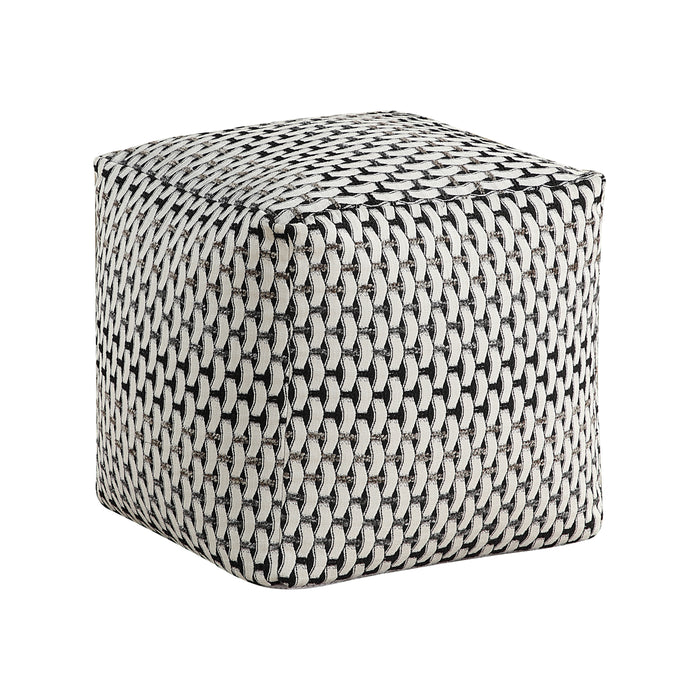 Trent Pouf in Black/Gray/Multi - P31006 - FAMSA Furniture (TX)
