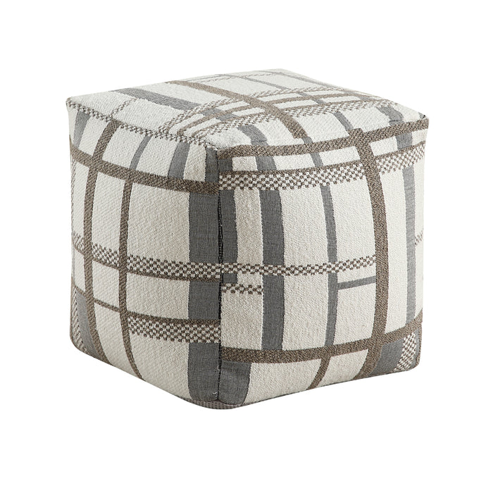 Monica Pouf in Black/Multi/White - P31007 - FAMSA Furniture (TX)