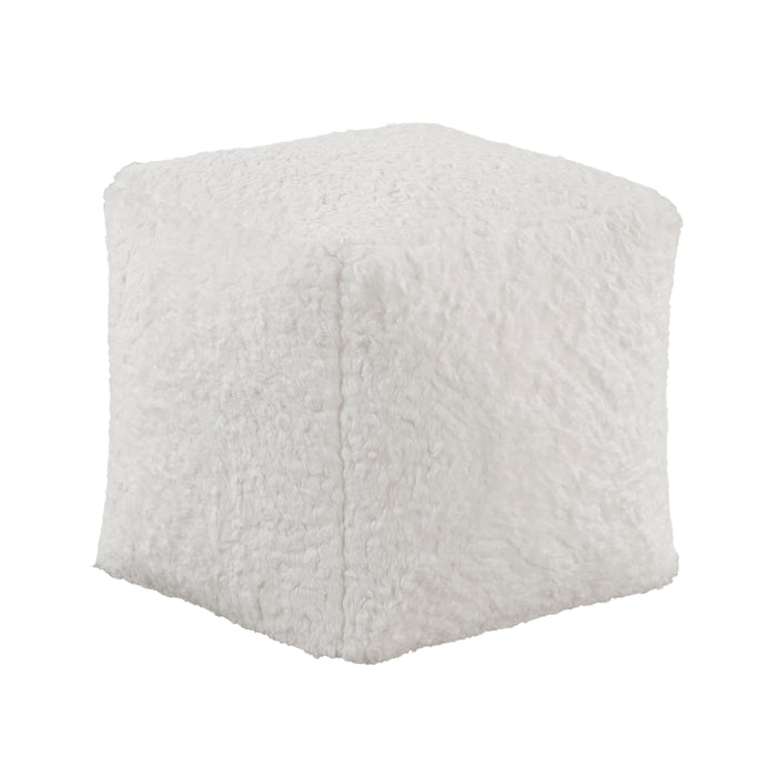Celina Pouf in White - P31011 - FAMSA Furniture (TX)