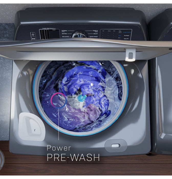 GE Profile™ ENERGY STAR® 5.3 cu. ft. Capacity Washer with Smarter Wash Technology and Adaptive SmartDispense - FAMSA Furniture (TX)