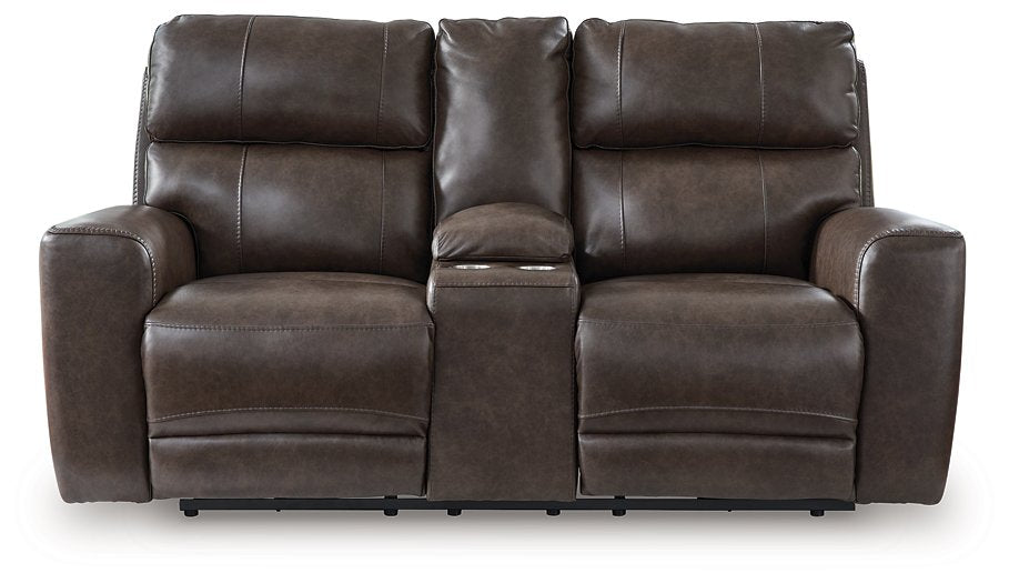 Crossplex Power Reclining Loveseat with Console - FAMSA Furniture (TX)