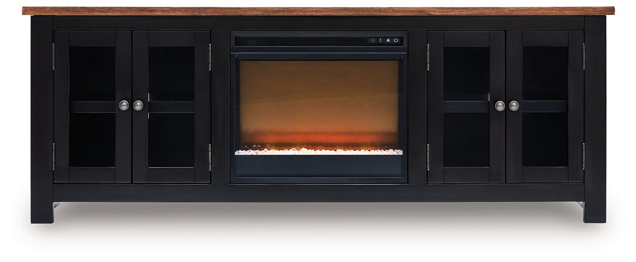 Wildenauer 76" TV Stand with Electric Fireplace - FAMSA Furniture (TX)