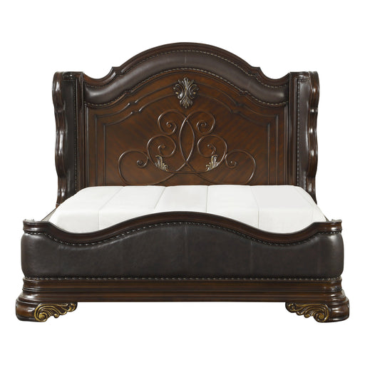 Royal Highlands Queen Bed in Cherry - 1603-1 - FAMSA Furniture (TX)