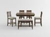 Balin Counter Height Bench in Brown/Oak - 5716RFAK-24BH - FAMSA Furniture (TX)