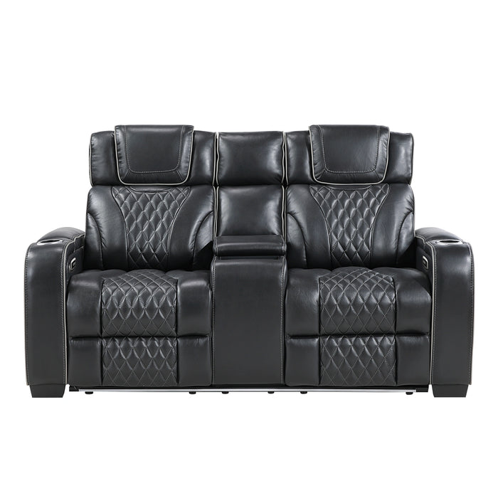 Apex Power Double Reclining Love Seat With Center Console