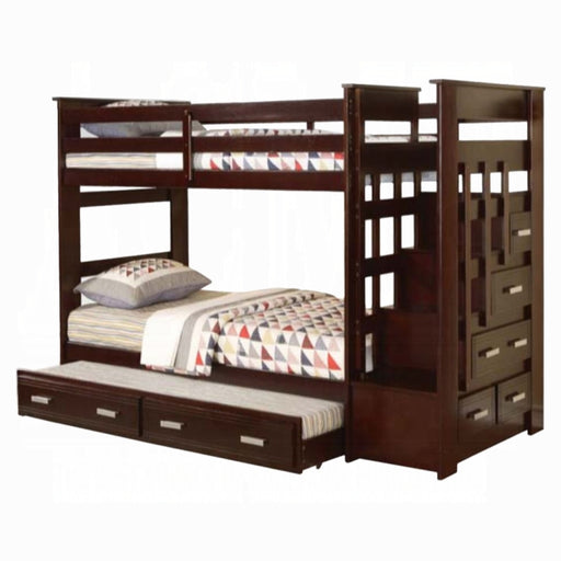 Allentown Twin-Twin Bunk Bed With Trundle and Storage - FAMSA Furniture (TX)