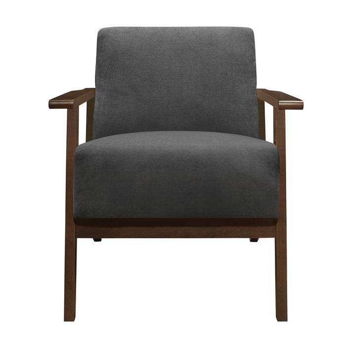 August Accent Chair in Gray - 1031DG-1 - FAMSA Furniture (TX)
