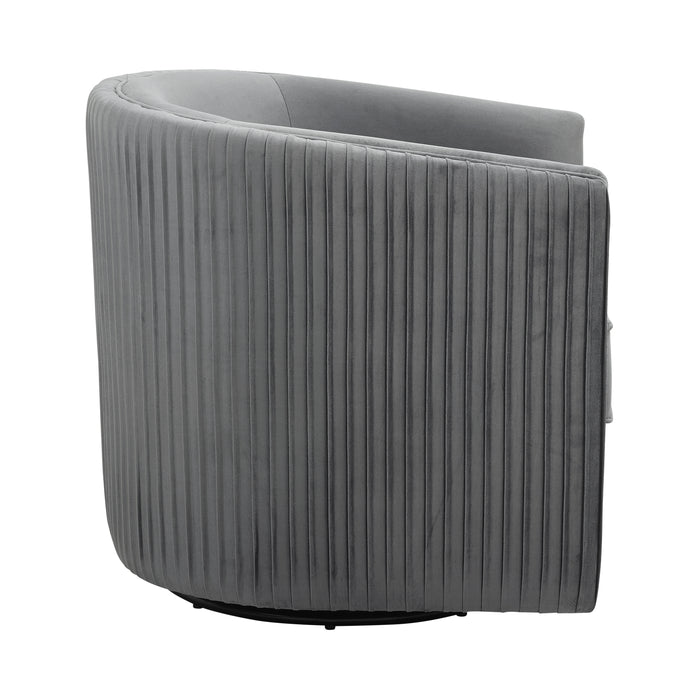 Cecily Swivel Chair in Gray - 1038GY-1 - FAMSA Furniture (TX)