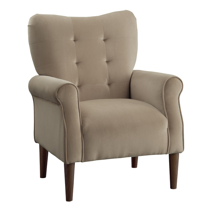 Kyrie Accent Chair in Brown - 1046BR-1 - FAMSA Furniture (TX)