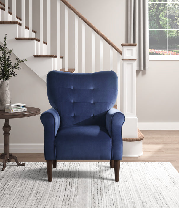 Kyrie Accent Chair in Blue - 1046BU-1 - FAMSA Furniture (TX)