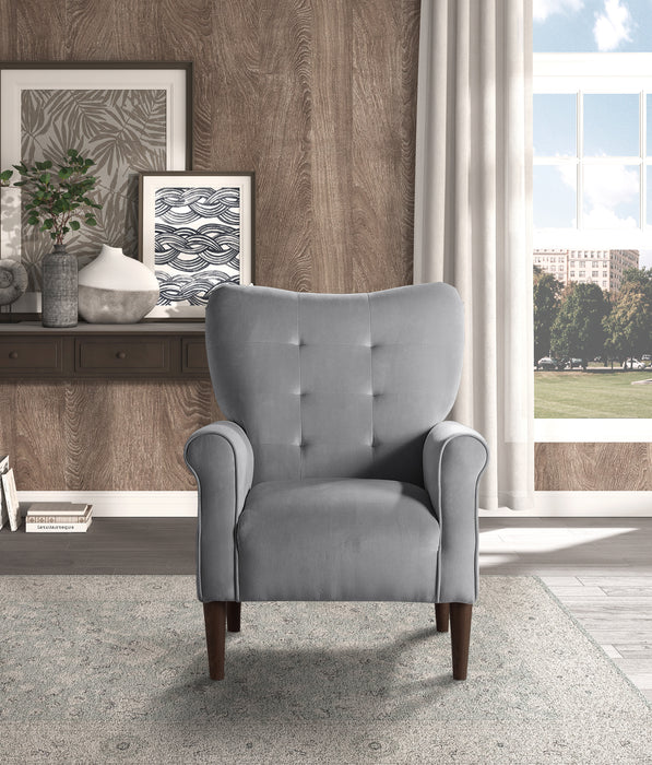 Kyrie Accent Chair in Gray - 1046DG-1 - FAMSA Furniture (TX)