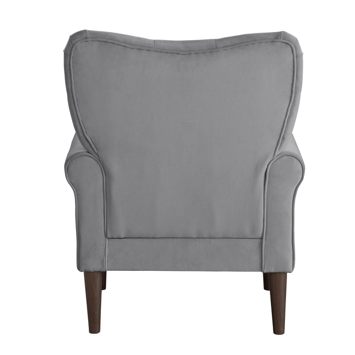 Kyrie Accent Chair in Gray - 1046DG-1 - FAMSA Furniture (TX)