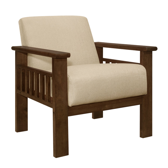 Helena Accent Chair with Storage Arms in Brown - 1048BR-1 - FAMSA Furniture (TX)