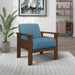Helena Accent Chair with Storage Arms in Blue - 1048BU-1 - FAMSA Furniture (TX)