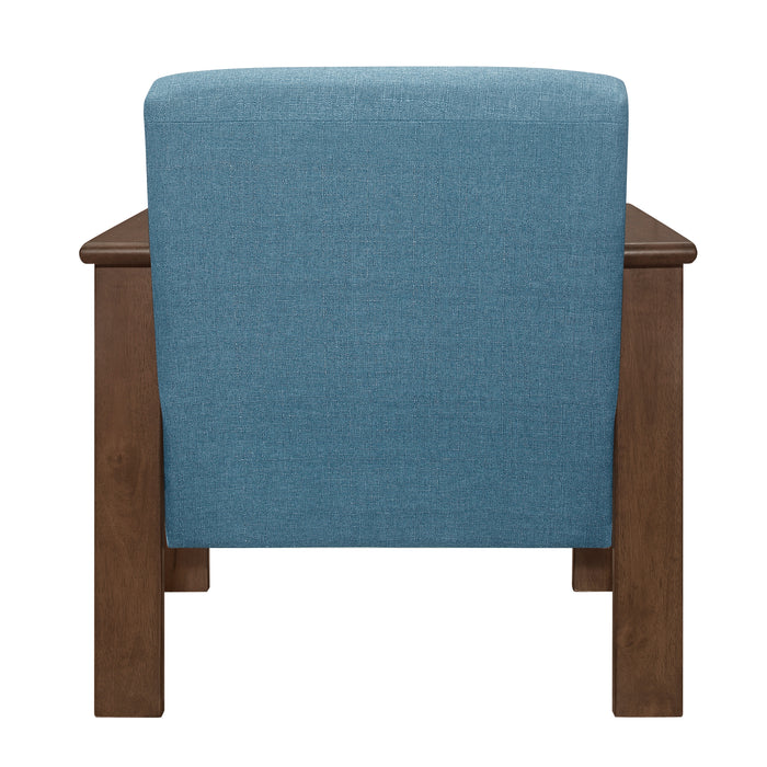 Helena Accent Chair with Storage Arms in Blue - 1048BU-1 - FAMSA Furniture (TX)