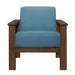 Helena Accent Chair with Storage Arms in Blue - 1048BU-1 - FAMSA Furniture (TX)