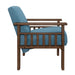 Helena Accent Chair with Storage Arms in Blue - 1048BU-1 - FAMSA Furniture (TX)