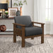 Helena Accent Chair with Storage Arms in Gray - 1048DG-1 - FAMSA Furniture (TX)