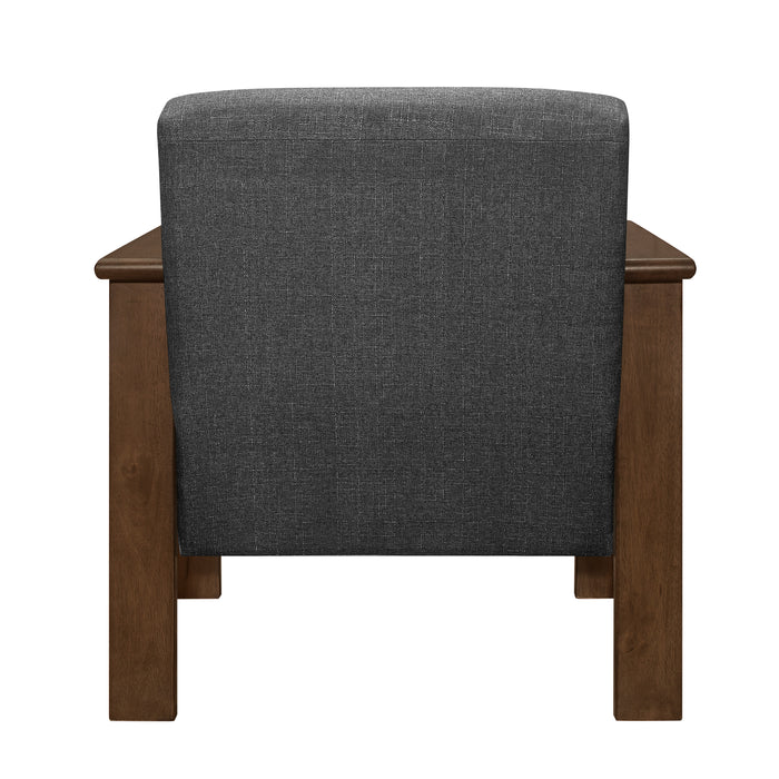 Helena Accent Chair with Storage Arms in Gray - 1048DG-1 - FAMSA Furniture (TX)