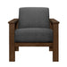 Helena Accent Chair with Storage Arms in Gray - 1048DG-1 - FAMSA Furniture (TX)