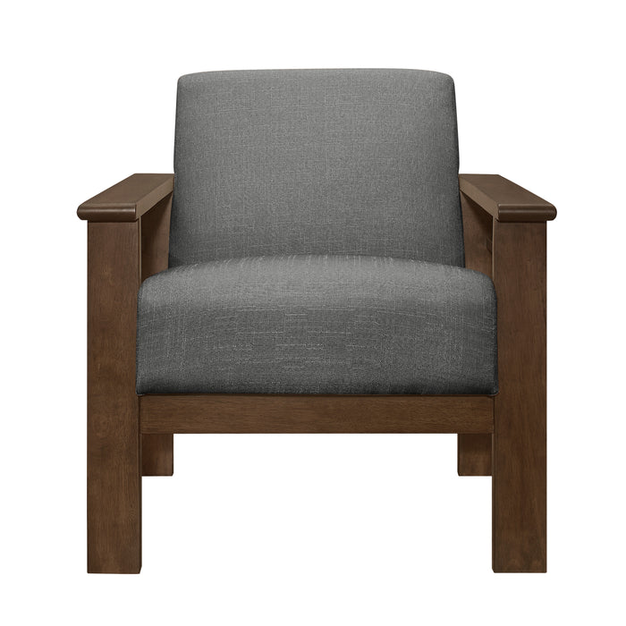 Helena Accent Chair with Storage Arms in Gray - 1048GY-1 - FAMSA Furniture (TX)