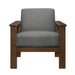 Helena Accent Chair with Storage Arms in Gray - 1048GY-1 - FAMSA Furniture (TX)