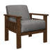 Helena Accent Chair with Storage Arms in Gray - 1048GY-1 - FAMSA Furniture (TX)