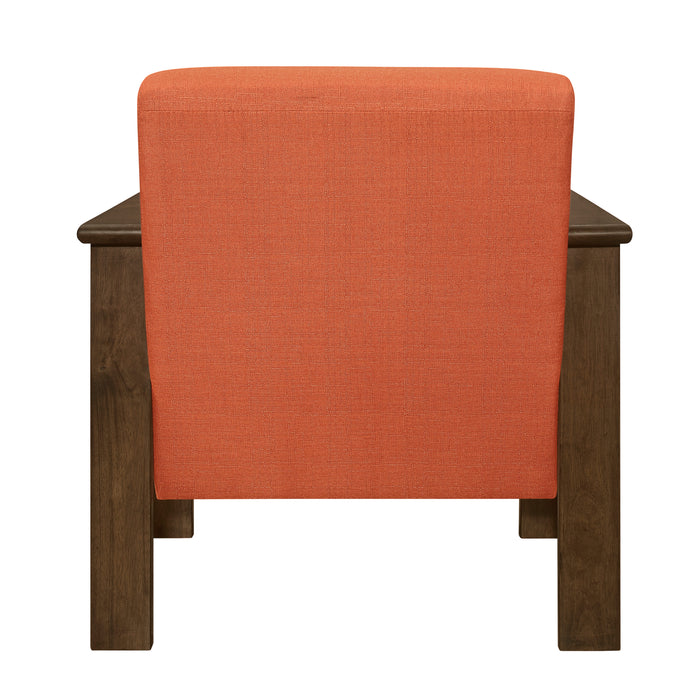 Helena Accent Chair with Storage Arms in Orange - 1048RN-1 - FAMSA Furniture (TX)