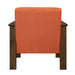 Helena Accent Chair with Storage Arms in Orange - 1048RN-1 - FAMSA Furniture (TX)