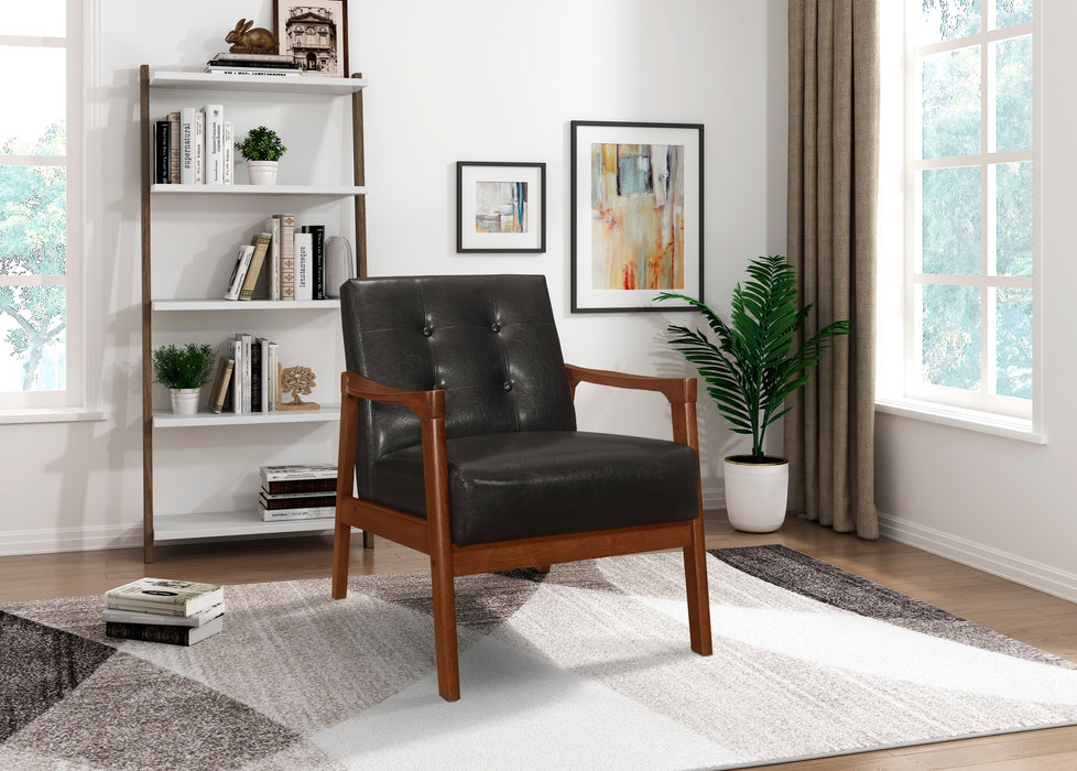 Alby Accent Chair in Brown - 1050DB-1 - FAMSA Furniture (TX)