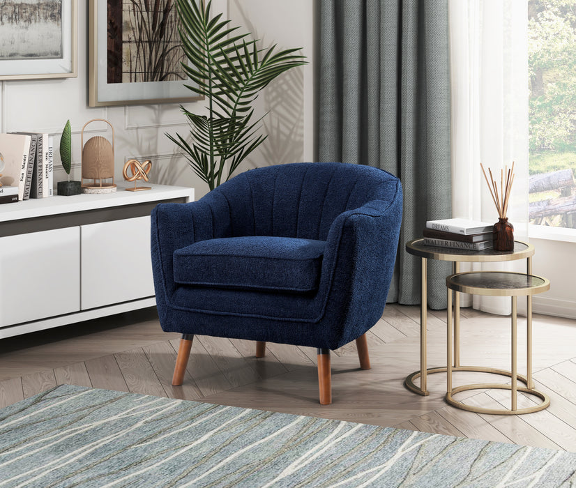 Cutler Accent Chair in Blue - 1081BU-1 - FAMSA Furniture (TX)