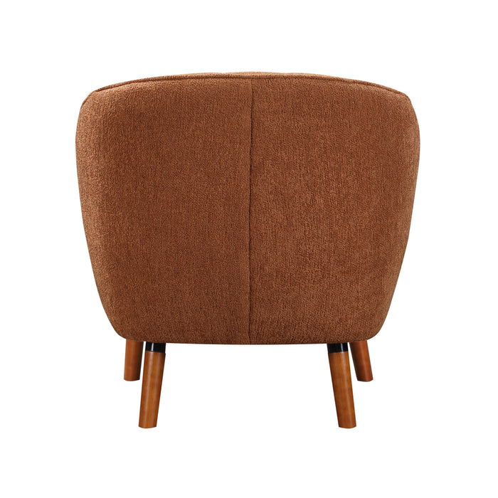 Cutler Accent Chair in Orange/Rust - 1081RU-1 - FAMSA Furniture (TX)