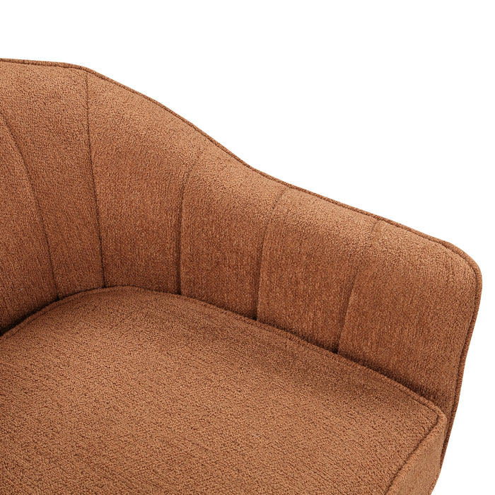 Cutler Accent Chair in Orange/Rust - 1081RU-1 - FAMSA Furniture (TX)