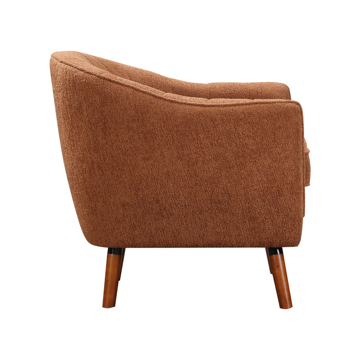 Cutler Accent Chair in Orange/Rust - 1081RU-1 - FAMSA Furniture (TX)