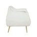 Rachael Accent Chair in Gold/White - 1085F1S - FAMSA Furniture (TX)