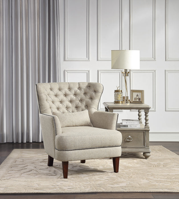 Marriana Accent Chair in Beige - 1112-1 - FAMSA Furniture (TX)