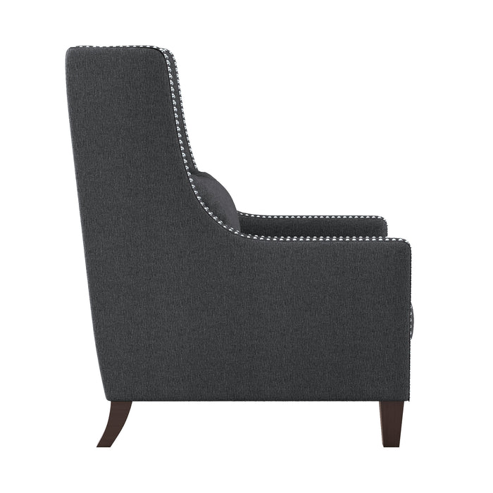 Keller Accent Chair in Gray - 1114DG-1 - FAMSA Furniture (TX)