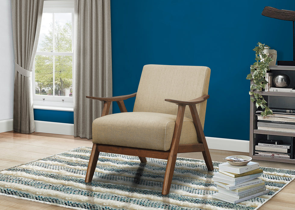 Damala ACCENT CHAIR in Brown - 1138BR-1 - FAMSA Furniture (TX)