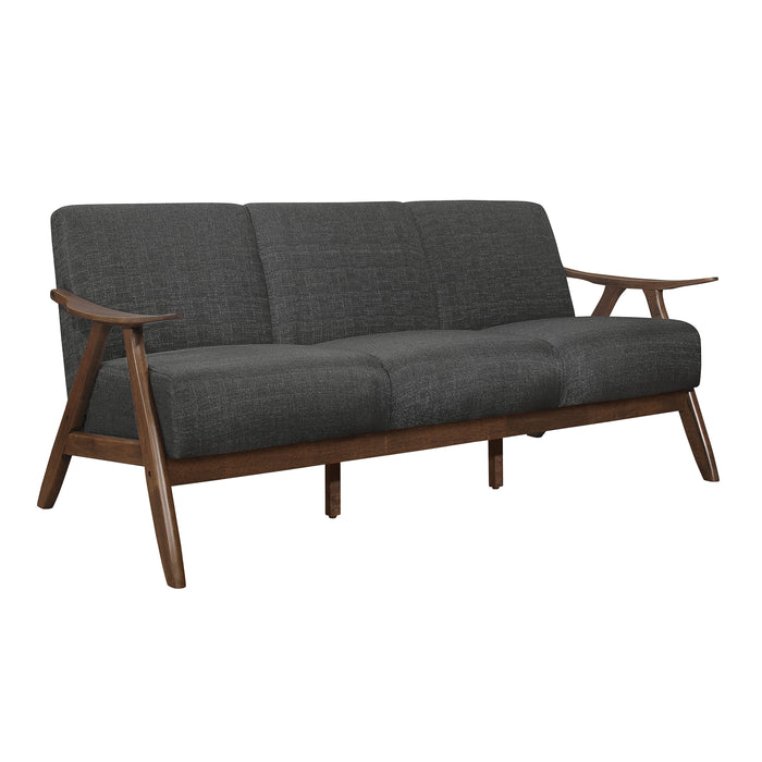 Damala 2pc Set: Sofa, Love in Gray - 1138DG*2 - FAMSA Furniture (TX)
