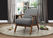 Damala ACCENT CHAIR in Gray - 1138GY-1 - FAMSA Furniture (TX)