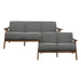 Damala 2pc Set: Sofa, Love in Gray - 1138GY*2 - FAMSA Furniture (TX)