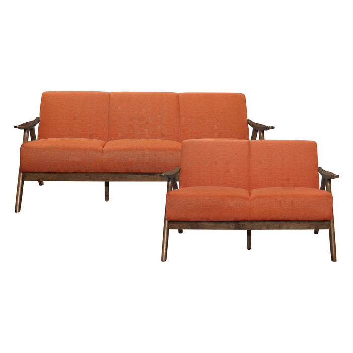 Damala 2pc Set: Sofa, Love in Orange - 1138RN*2 - FAMSA Furniture (TX)